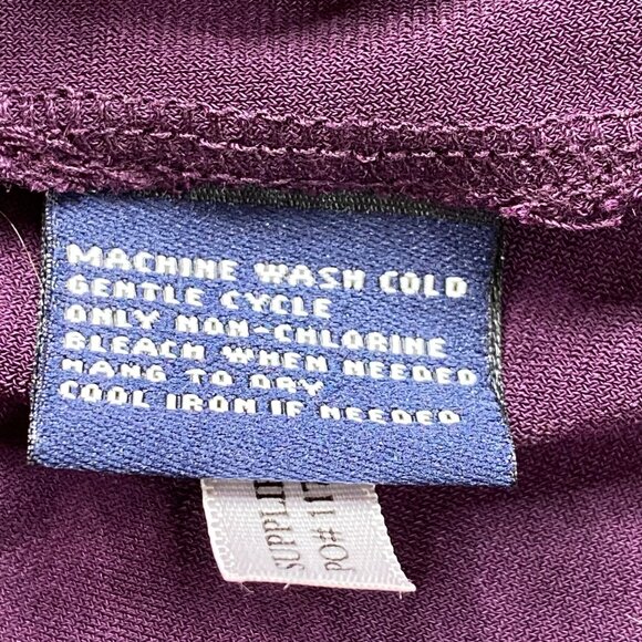 American Living Dress Women's 6 Purple Sleeveless V-Neck Flared Skirt Stretch‎ - Picture 4 of 11